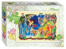 A set of puzzles for children 10 pieces of 54 pieces: Favorite fairy tales