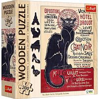 Wooden Trefl puzzle 200 pieces: T.A. Steinlen. The Black Cat