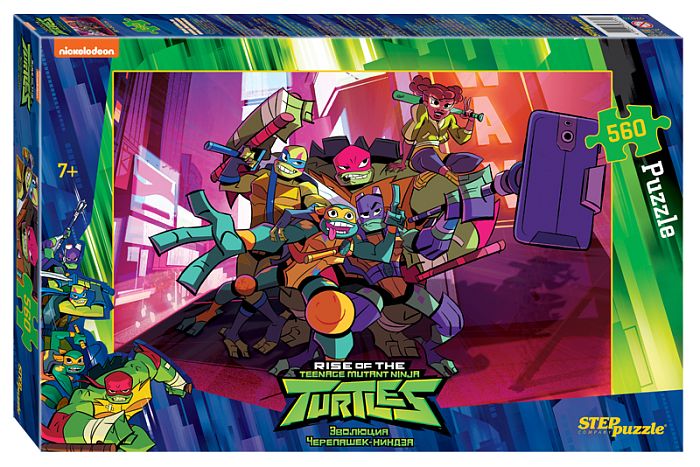 Puzzle Step 560 details: teenage mutant Ninja Turtles (Nickelodeon) 97070