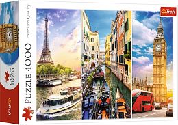 Trefl puzzle 4000 pieces: a Journey through Europe