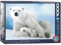 Eurographics 1000 pieces puzzle: Polar Bear and Baby