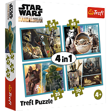 Trefl Puzzle 35#48#54#70 details: The Mandalorian and his world