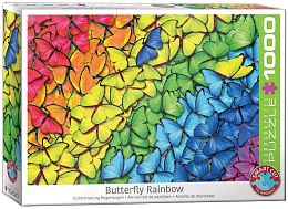 Eurographics 1000 pieces puzzle: Rainbow of butterflies