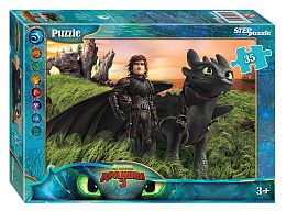 Puzzle Step 35 parts: How to train your dragon 3 (DreamWorks)