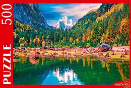 The Red Cat Puzzle 500 pieces: A lake in the Austrian Alps