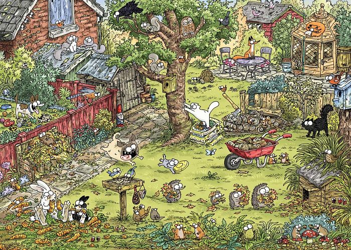 Puzzle Heye 1000 pieces: Cats. Adventure Garden 29933