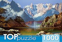 Puzzle TOP Puzzle 1000 details: A. Golovin. Mountain lake