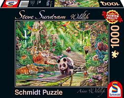 Schmidt 1000 Piece Puzzle: St.Sandram The Animal World of Asia