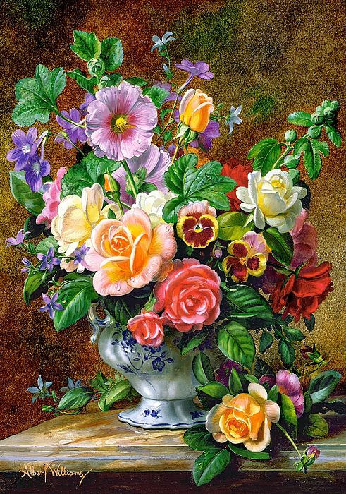 500 Castorland puzzle: flowers in a vase B-52868