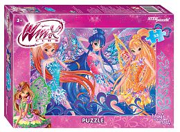 Puzzle Step 35 parts: Winx - 2 (Rainbow)