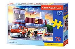 Puzzle Castorland 70 details: Fire Station