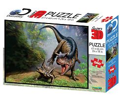 Puzzle Prime 3D 500 pieces: Carnotaurus vs Antarctica