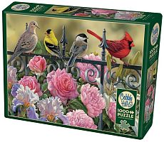 Cobble Hill puzzle 1000 pieces-Birds on the fence