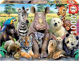 Animals jigsaw puzzle 1000 pieces Educa: Cool photo