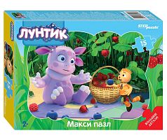 A set of children's puzzles 3 pieces 15 pieces Russian cartoons