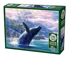 Cobble Hill 1000 Pieces Puzzle: Whale in Glacier Bay