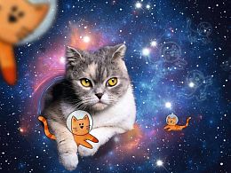Ravensburger Puzzle 1500 pieces: Cats in Space