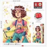 Educa 500 Pieces Puzzle: Run like a Girl, Esther Gili