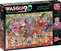 Puzzle Jumbo 2x1000 pieces: Wasgij. Gingerbread Display Case (Christmas 18)