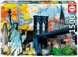 Educa 1500 puzzle details: Symbols of new York