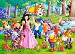 Jigsaw puzzle Castorland 60 pieces: Snow white and the 7 dwarfs - 2