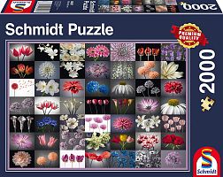 Schmidt puzzle 2000 pieces: the Collage. Flowers