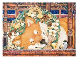 Pintoo puzzle 1200 pieces: Cotton Lion. Good night, Shiba Inu