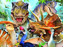 Prime 3D puzzle 100 pieces: Dinosaurs selfie