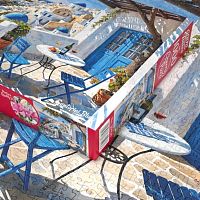 Cherry Pazzi Puzzle 1000 pieces: The Romance of Santorini