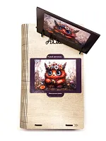 Wooden puzzle with 500 pieces. Cute monsters. The red-haired dreamer.