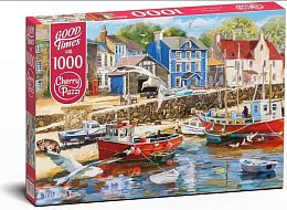 Cherry Pazzi puzzle 1000 details: A city on the coast