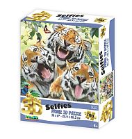 Puzzle Prime 3D 100 pieces: Tigers Selfie