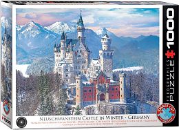 Puzzle Eurographics 1000 pieces: Neuschwanstein Castle in winter