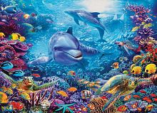 Cobble Hill puzzle 1000 pieces: Dolphins at Play