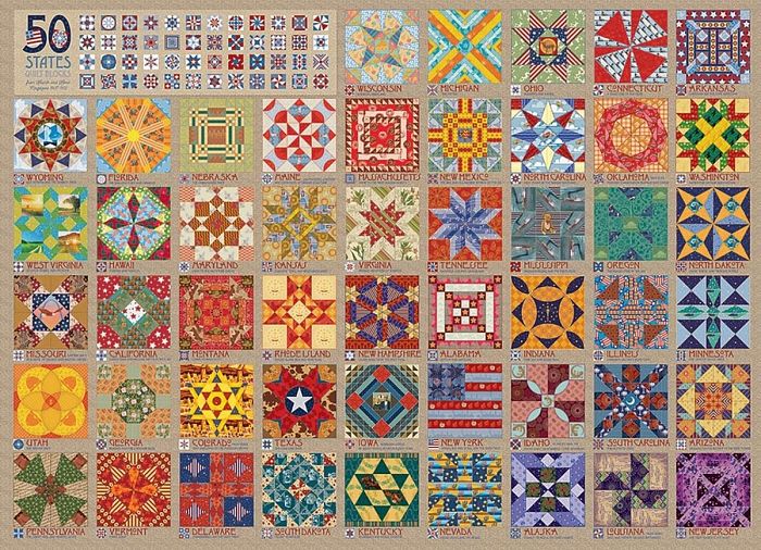 Cobble Hill Puzzle 1000 pieces: 50 patterns 80314