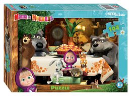 Puzzle Step 104 details: Masha and the Bear - 2