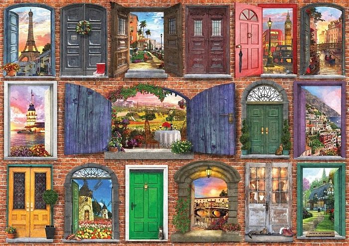 Art Puzzle 1000 pieces: Doors of Europe 5219