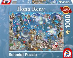 Schmidt 1000 Piece Puzzle: I. Reni The Blue Sky of Christmas