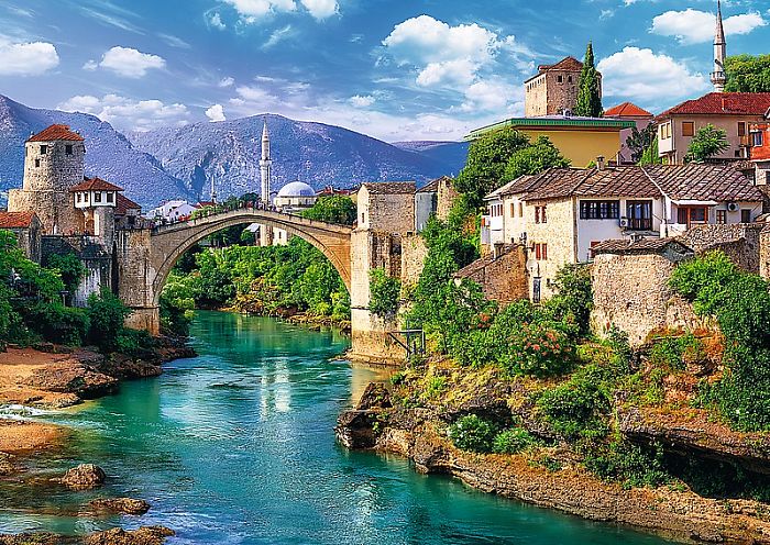 Trefl puzzle 500 items: Old bridge in Mostar, Bosnia and Herzegovina TR37333