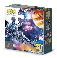 3D Jazzle Puzzle 100 Pieces: Galactic Flight