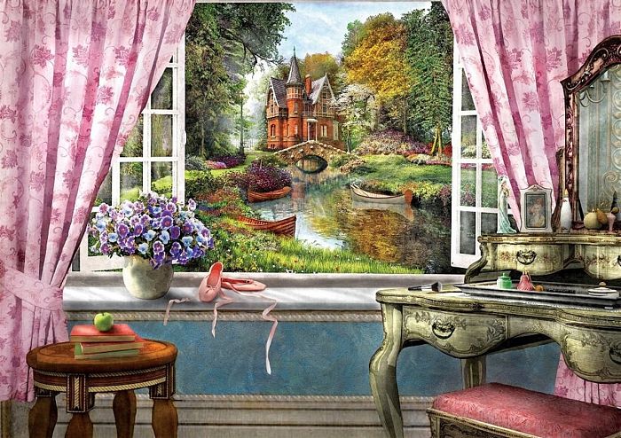 Art Puzzle 1500 pieces: The Castle in my window 5388