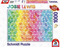 Schmidt 1000 Piece puzzle: J. Levis. Colored triangle pattern