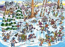 Cobble Hill 1000 Pieces Puzzle: Humor - Hockey