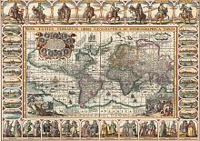 Puzzle Art Puzzle 1000 pieces: Ancient world map