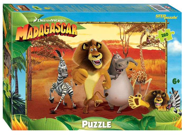 Puzzle Step 260 details: Madagascar 3 (DreamWorks, Multi) 95095
