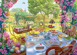 Schmidt 1000 Piece Puzzle: Voyage. Tea party in the garden