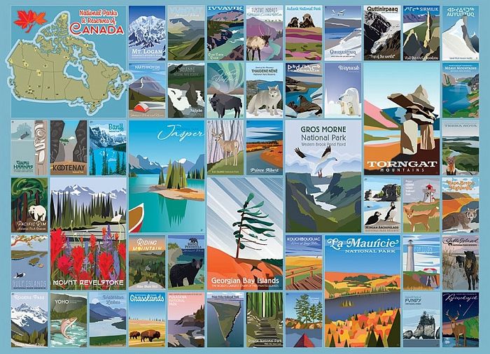 Cobble Hill 1000 pieces Puzzle: National Parks of Canada 80310