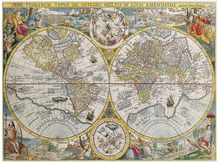 Ravensburger puzzle 1500 pieces: Historical map RV16381
