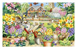 Pintoo 1000-piece puzzle: Claire Comerford. Spring Garden