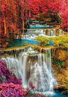 Clementoni 1000 Piece Puzzle: Colorful Thai Waterfalls